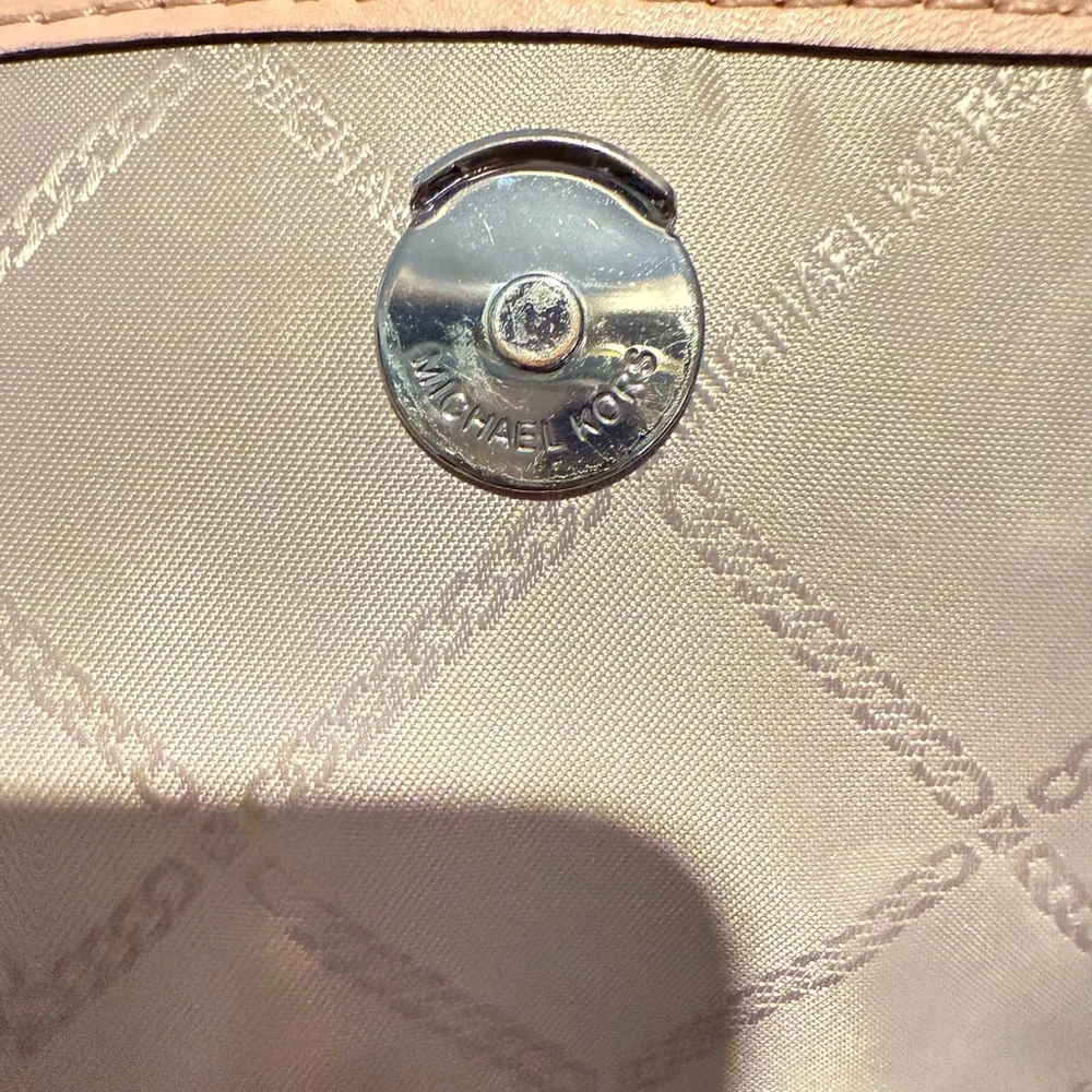 NEW Michael Michael Kors Harrison Medium Saffiano Leather Backpack Powder Pink N